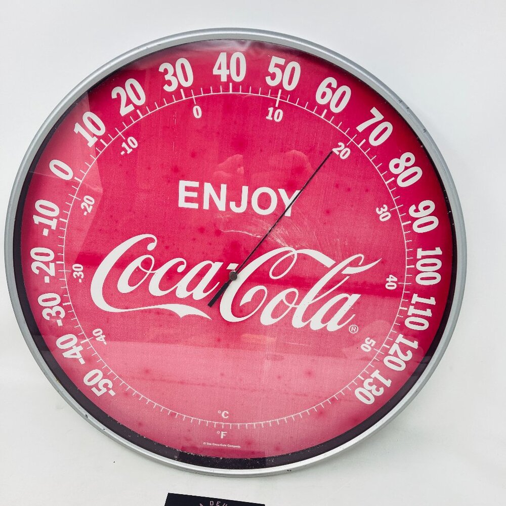 Vintage 15 inch Coca Cola Thermometer Collectible